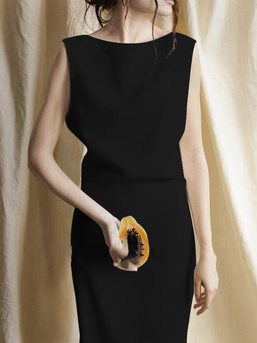 Light Wedding Dress, Satin,Slim And Thin, Bridal Halter Evening Dress