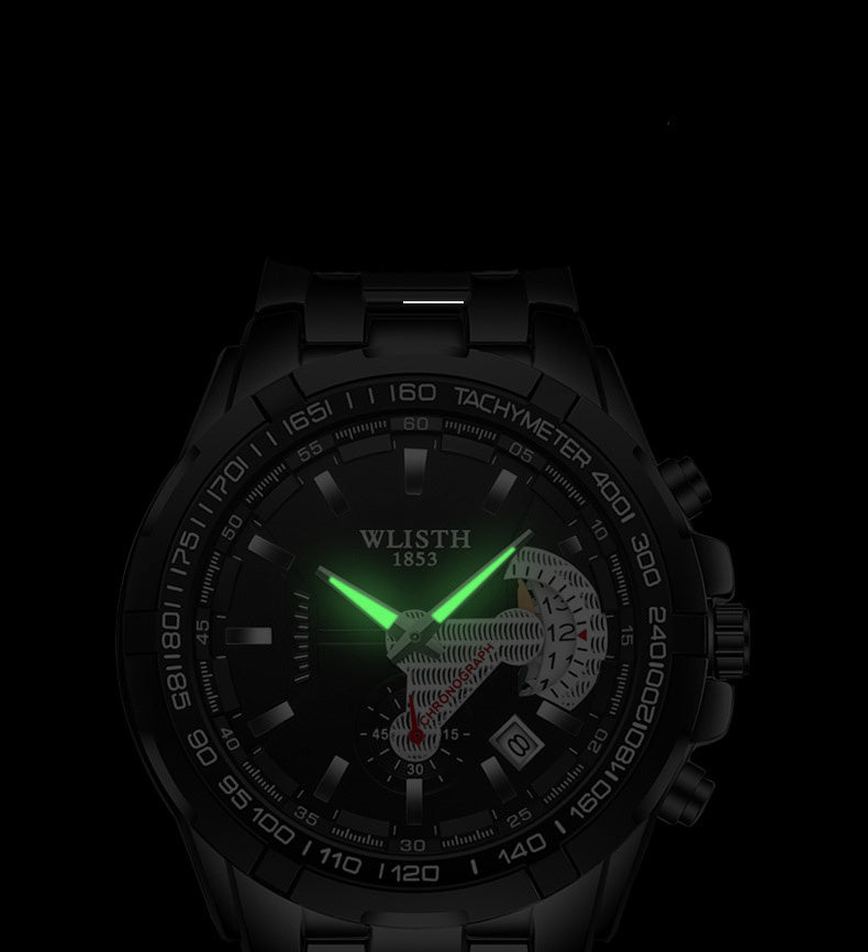 Men’s Quartz Sports Watch – Waterproof Luxury Wristwatch for Everyday Style