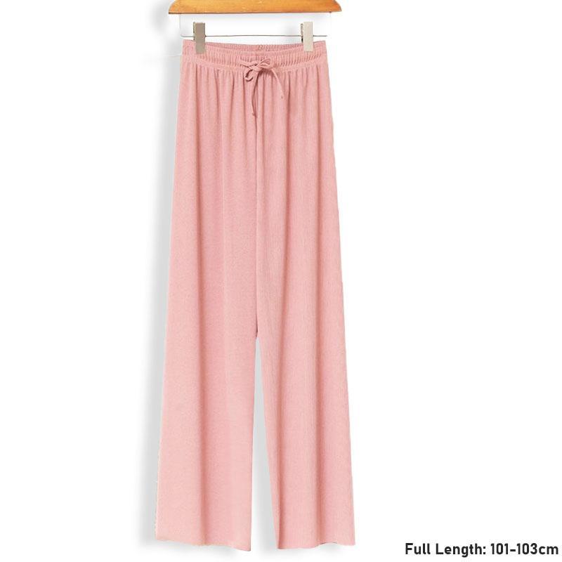 Ice Silk Wide-leg Slimming Casual Pants Women
