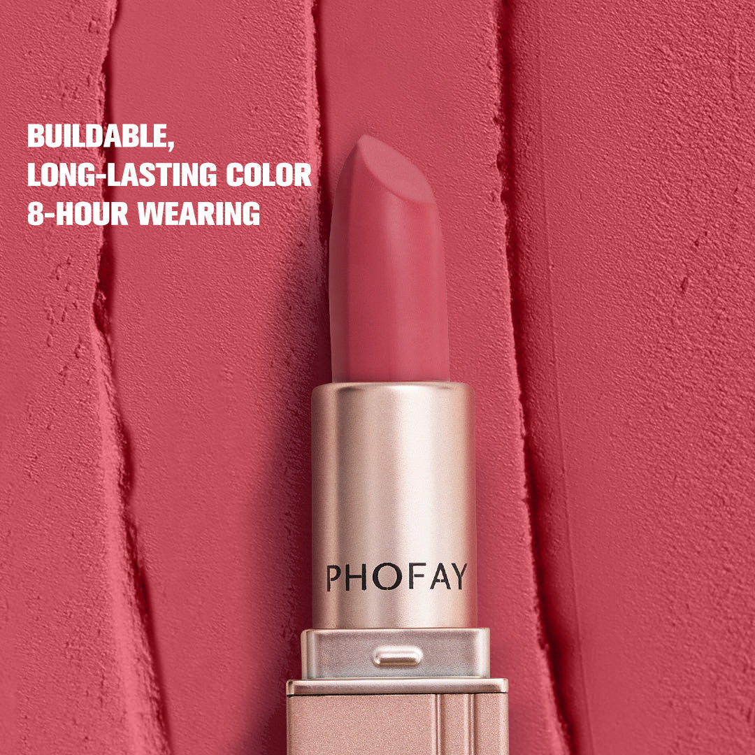 Waterproof Matte Lipstick – Long-Lasting, Highly Pigmented Velvet Finish Lip Color