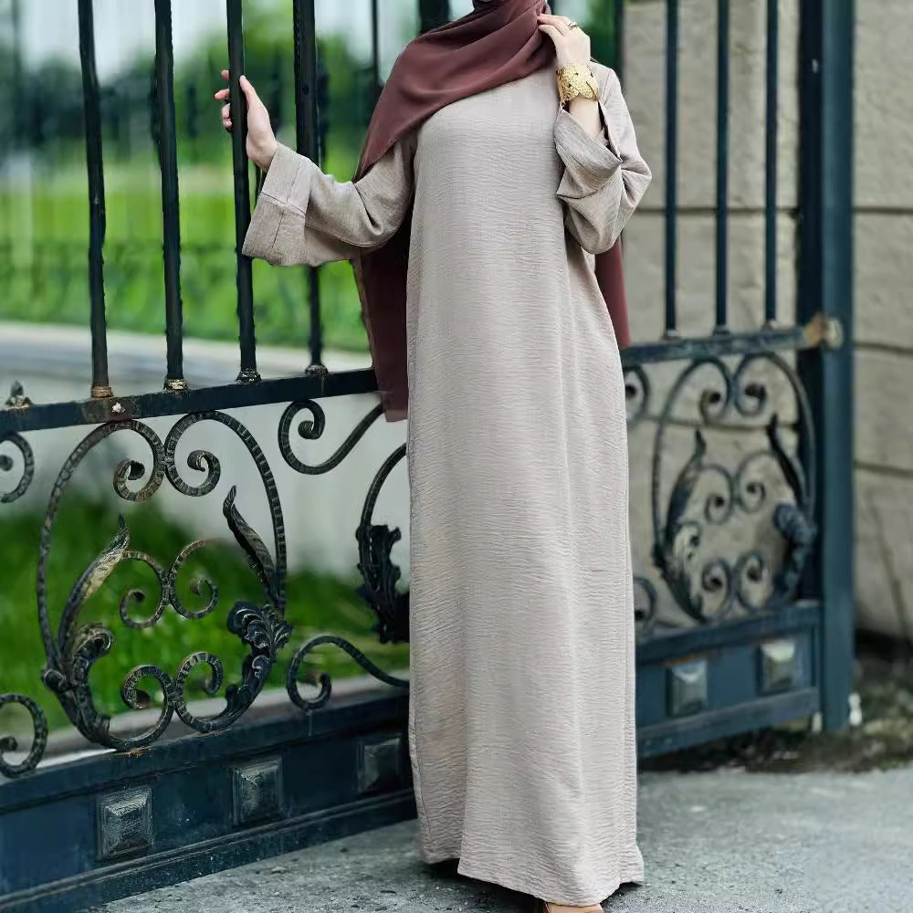 Muslim Female Dubai Turkey Fallwinter Dress
