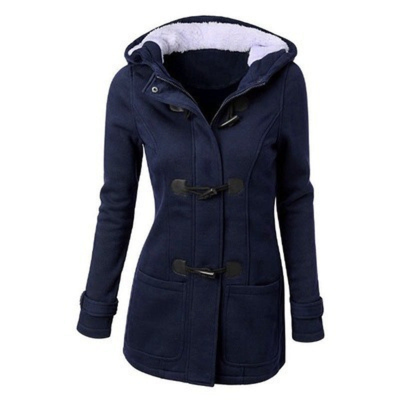 Hooded Jacket Sweater Cotton-padded Coat For Women