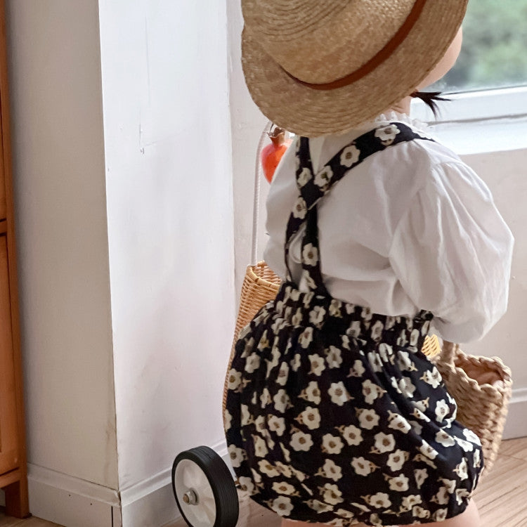 Fashion Girl's Clothes Floral Two Piece Set