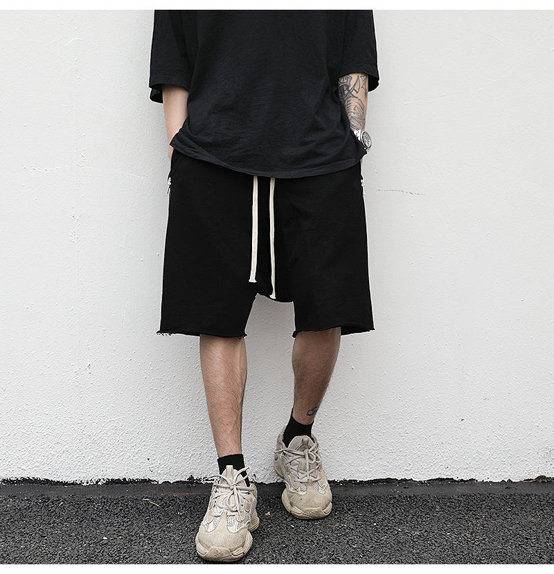 Terry Zippered Shorts