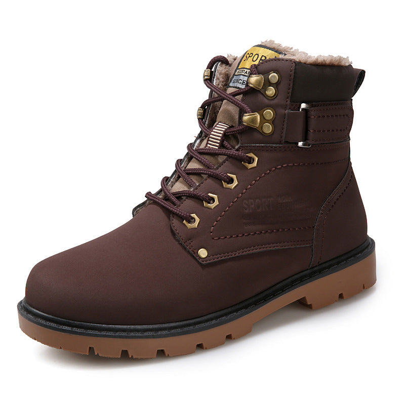 Leather High-Top Boots