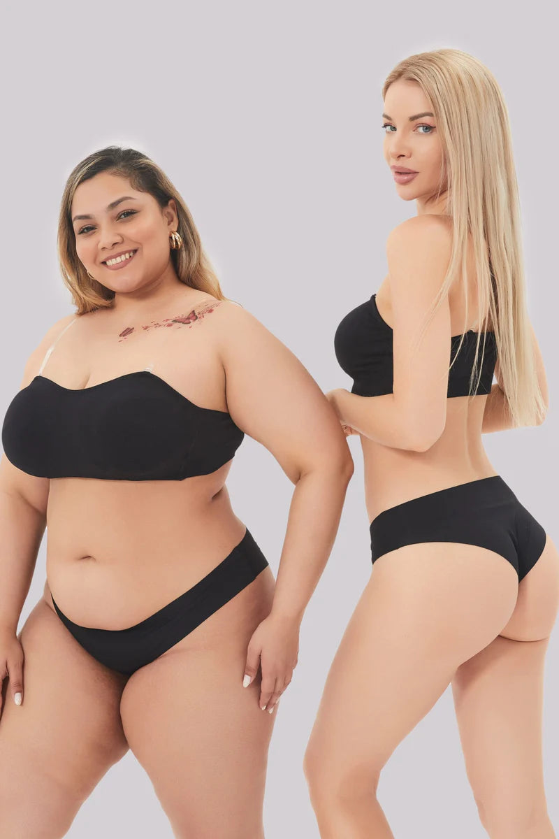 LOBBAY® - Strapless Bandeau Bra (Pack of 3)