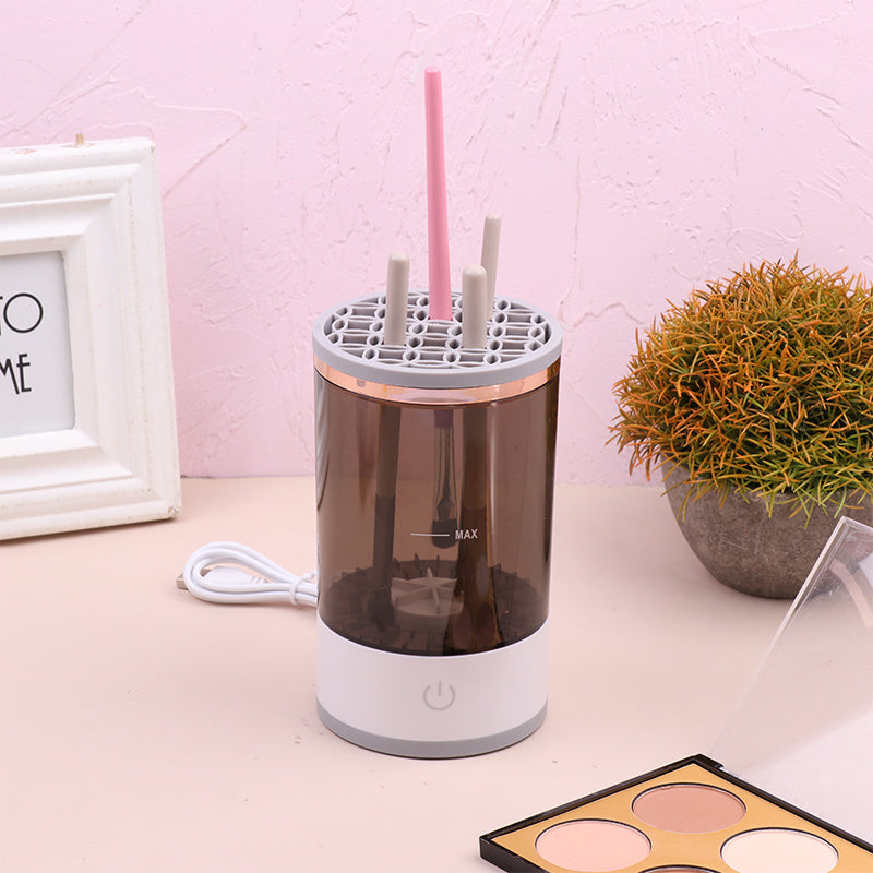 Women Eye Shadow Brush Cleaning Tool | Portable Electric Makeup Brush Cleaner Machine With USB Charging Automatic Cosmetic Brush