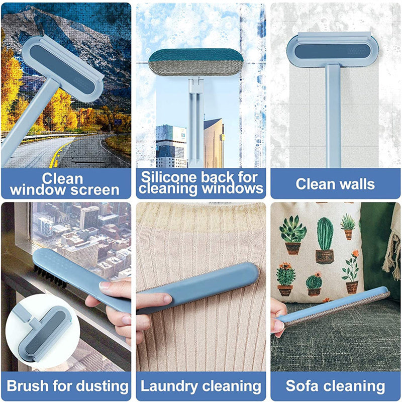 4 In 1 Multifunctional Hair Removal Brush | Pet Dog Cat Hair Cleaner Brush | Cat Hair Remover Window Screen Cleaning Tool Gadgets