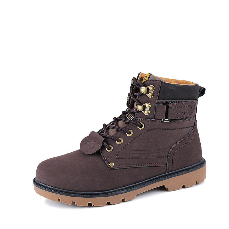 Leather High-Top Boots