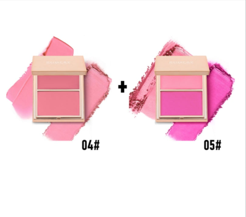 Double-Take Cream & Powder Blush Duo – Long-Lasting Natural Glow for Cheeks