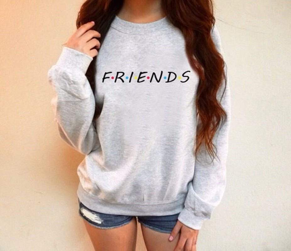 Letter pattern round neck long sleeve plus velvet sweater