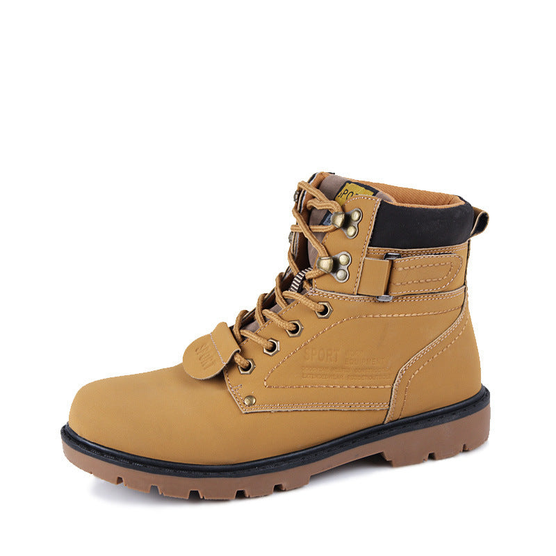 Leather High-Top Boots