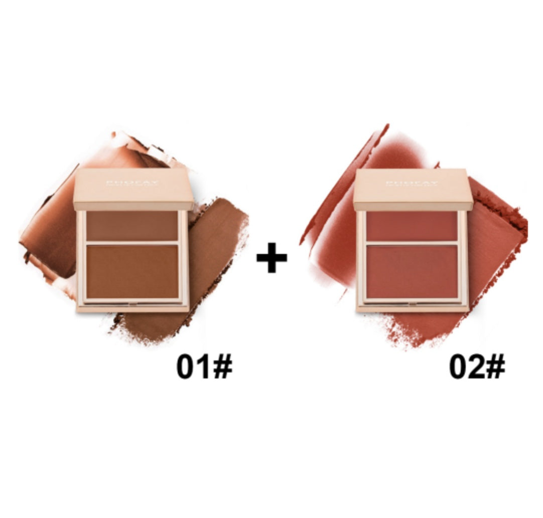 Double-Take Cream & Powder Blush Duo – Long-Lasting Natural Glow for Cheeks