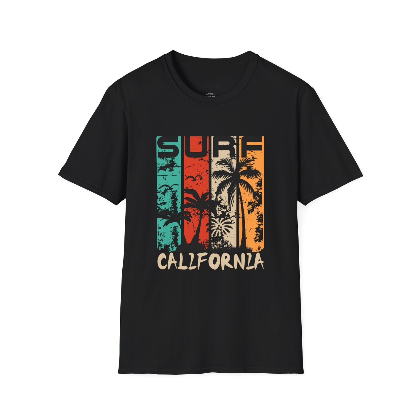 California Surf T-Shirt, Unisex Summer Shirt, Beachwear, Casual Outfits, Vacation Apparel, Gift for Surf Lovers