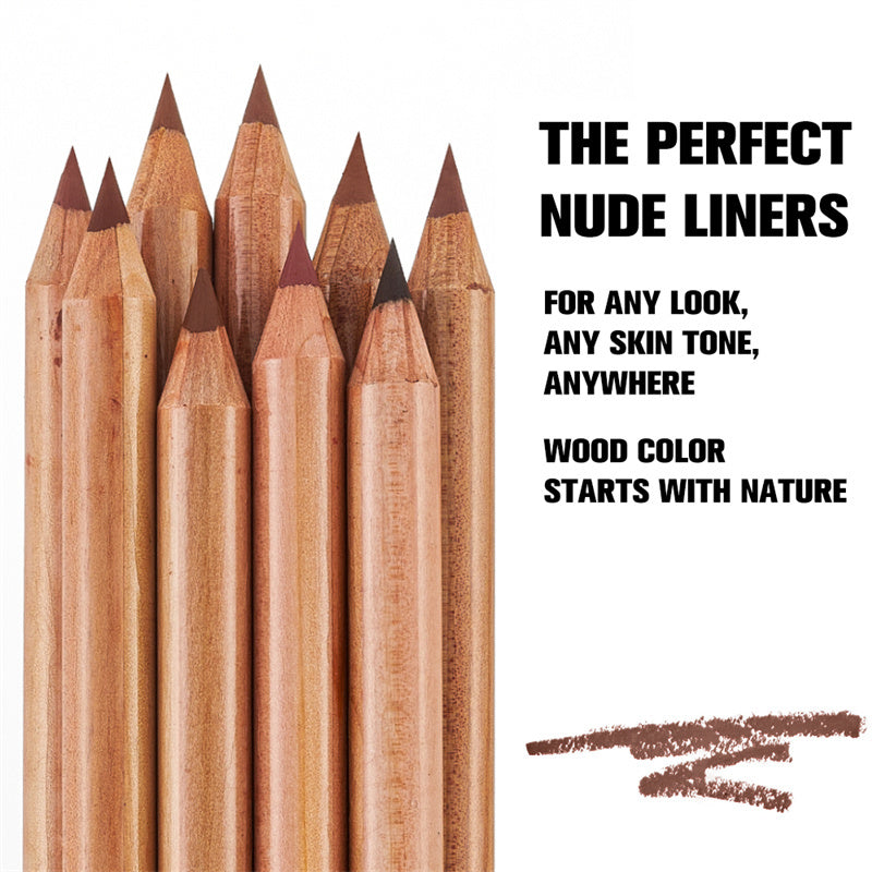Waterproof Nude Lipliner Kit – Long-Lasting Matte Lip Pencil Set for Perfect Lips