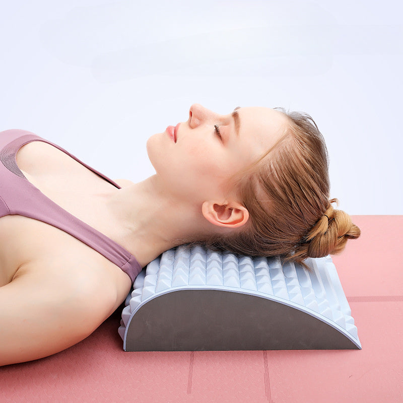 Back Stretcher Pillow Neck Lumbar | Support Massager For Neck, Waist, Back, Sciatica, and Herniated Disc Pain Relief Massage Relaxation