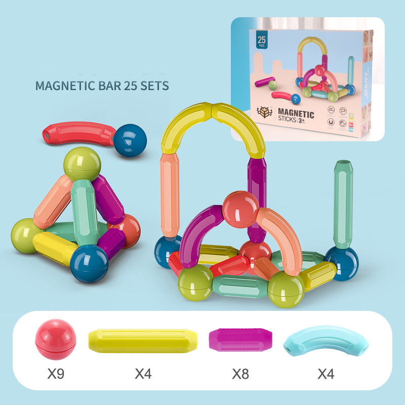 Magnetic Building Blocks for Kids | STEM Educational Toys with Sticks & Balls for Creative Play