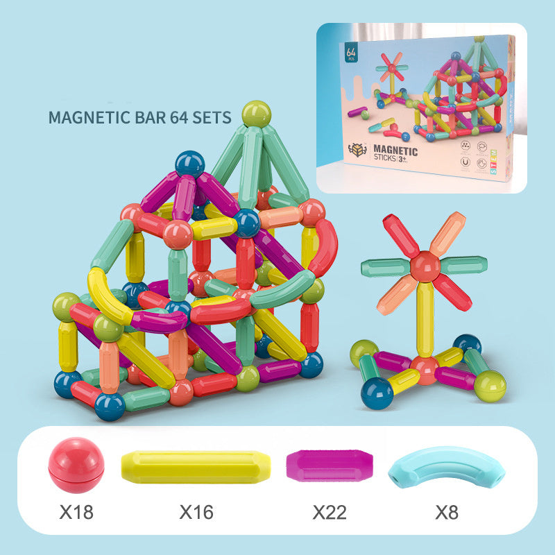 Magnetic Building Blocks for Kids | STEM Educational Toys with Sticks & Balls for Creative Play