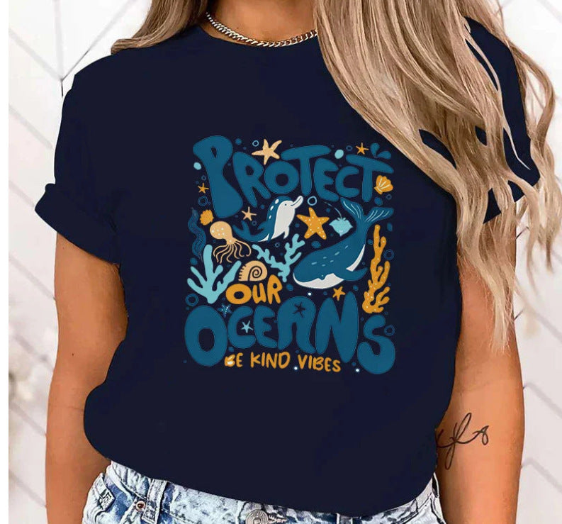 Premium T-shirtHot Protect The Ocean Printed T-Shirts