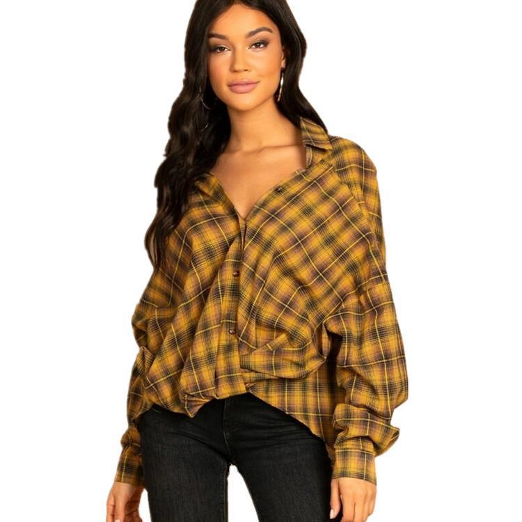 Cardigan lapel yellow long sleeves