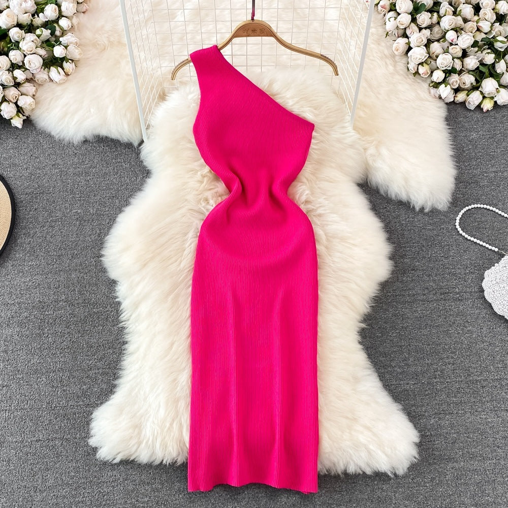Women's Slim-fit Hip Knitwear Dress