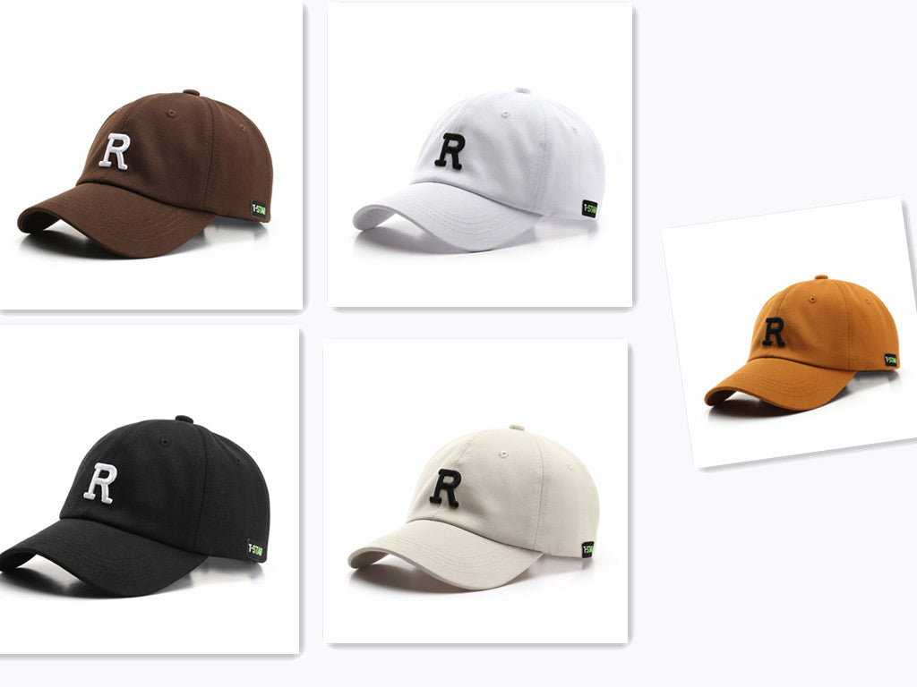 Fashion Simple Letter Embroidery Caps Outdoor Sports Sunscreen Sunshade Sun Hat