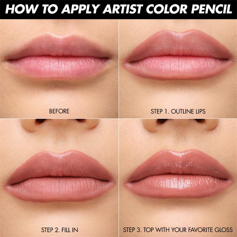 Waterproof Nude Lipliner Kit – Long-Lasting Matte Lip Pencil Set for Perfect Lips