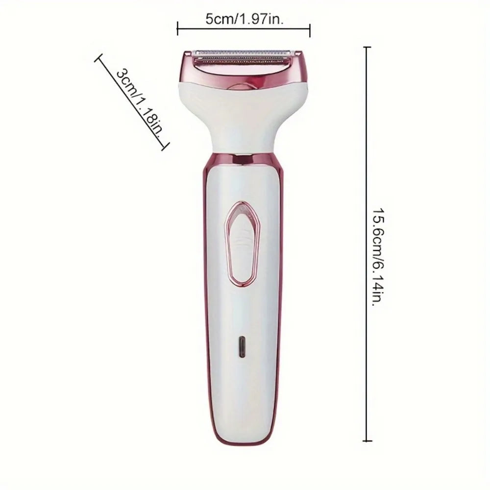 4 in 1 Electric Hair Removal Device Painless Epilator For Face Nose Legs and Underarm Bikini Trimmer Removal Shaver Cleaning Set