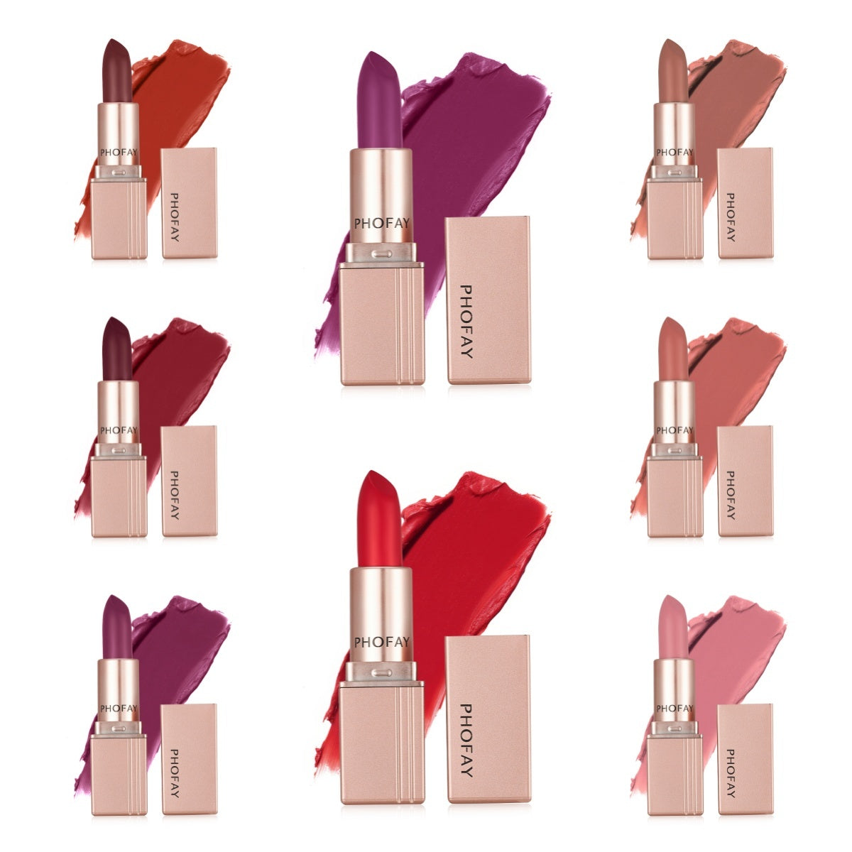 Waterproof Matte Lipstick – Long-Lasting, Highly Pigmented Velvet Finish Lip Color