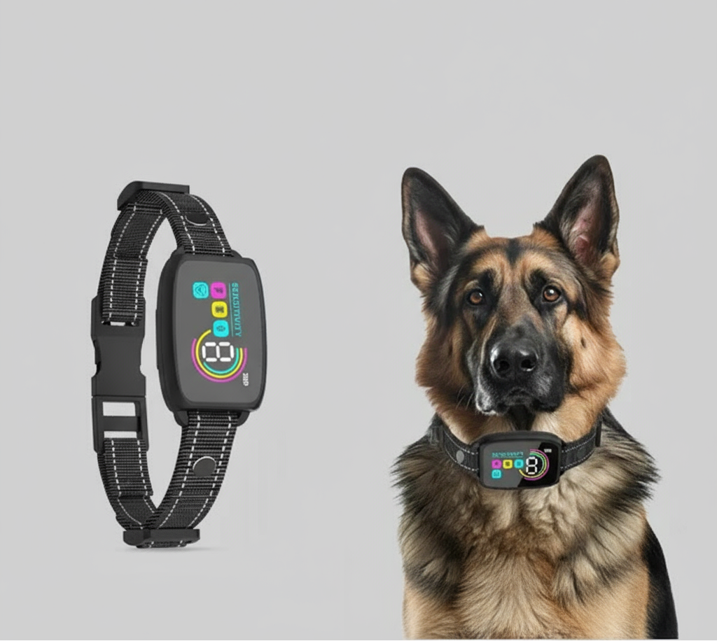 Smart Automatic Anti Barking Dog Collar | Rechargeable Bark Stopper Stop Barking HD Digital Display IP67 Waterproof Collar For Dogs Pet Products
