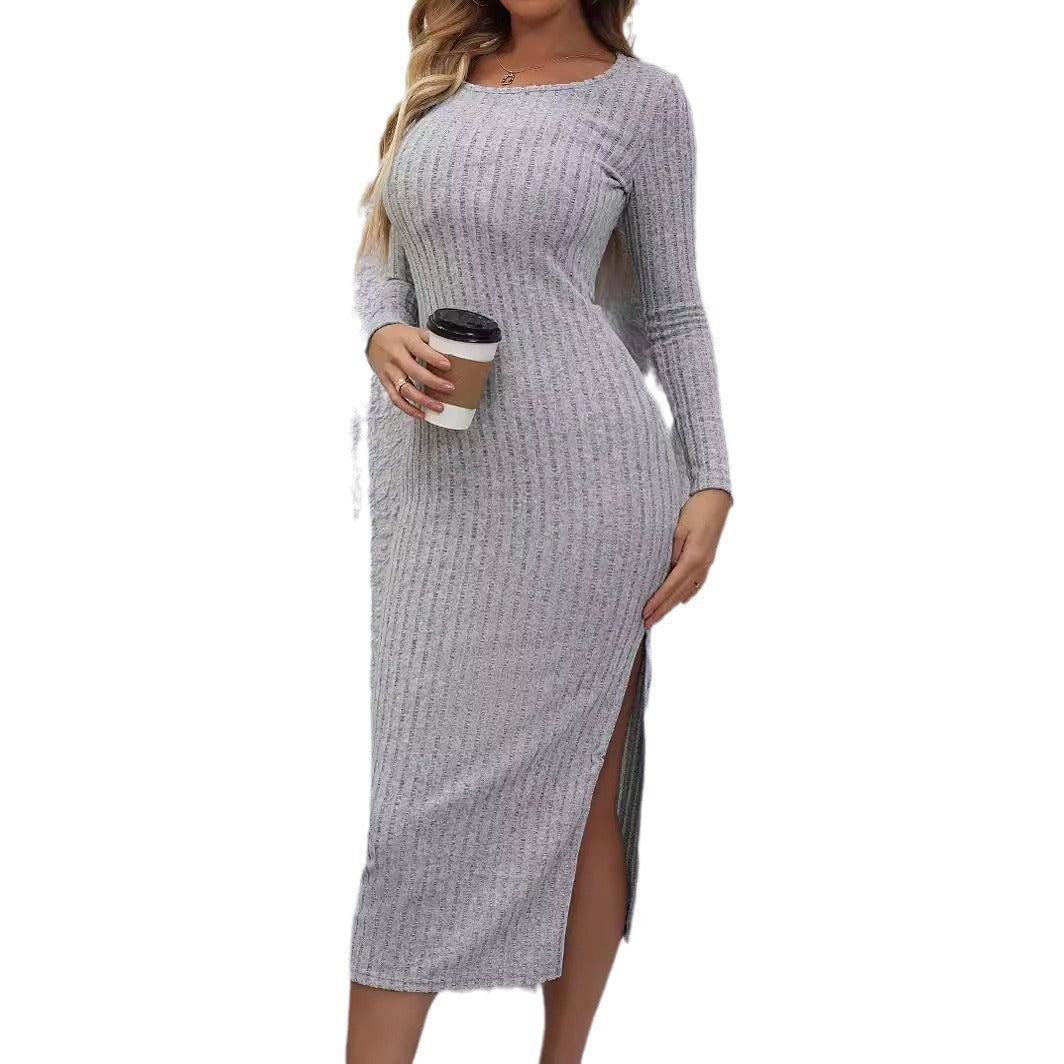 Popular Long Sleeves Tight Dress