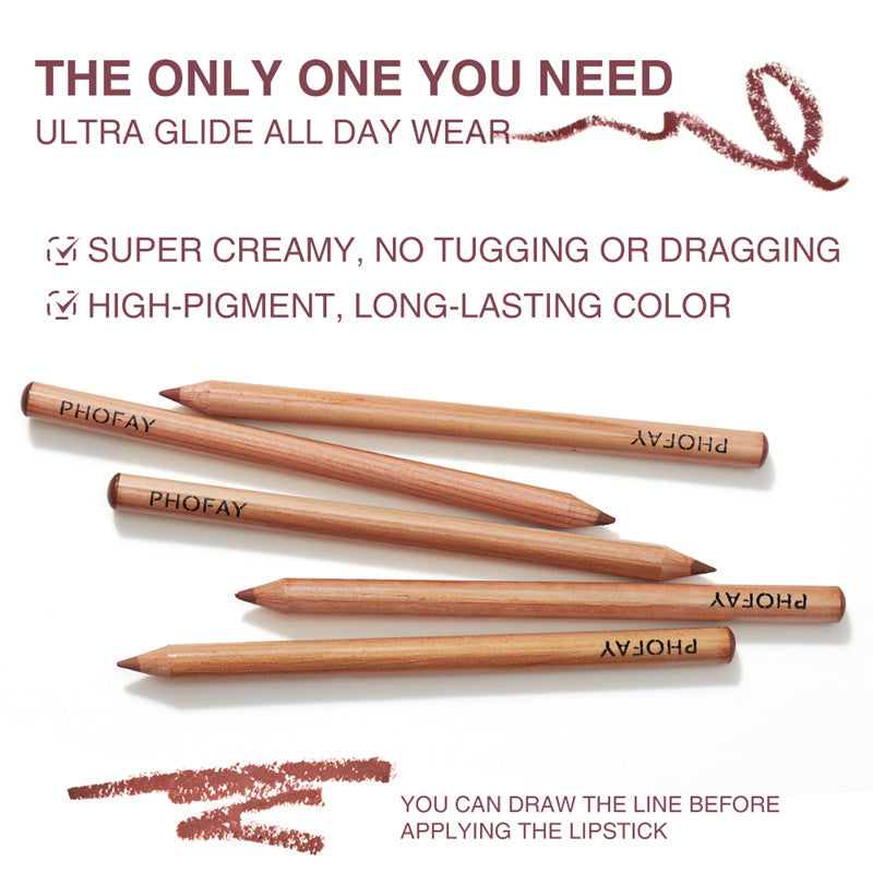 Waterproof Nude Lipliner Kit – Long-Lasting Matte Lip Pencil Set for Perfect Lips