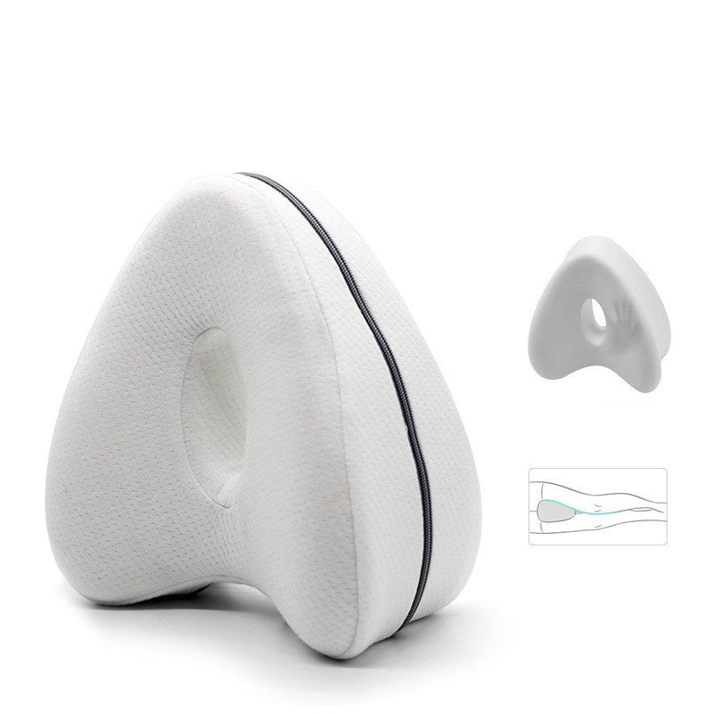 Leg Pillow – Heart-Shaped Memory Foam Contour Pillow for Side Sleepers, Hip, and Knee Support