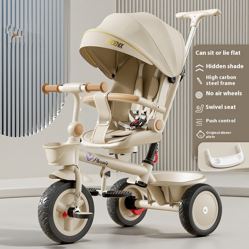 Tricycle Pedal Baby Car Children Lightweight Toy Trolley