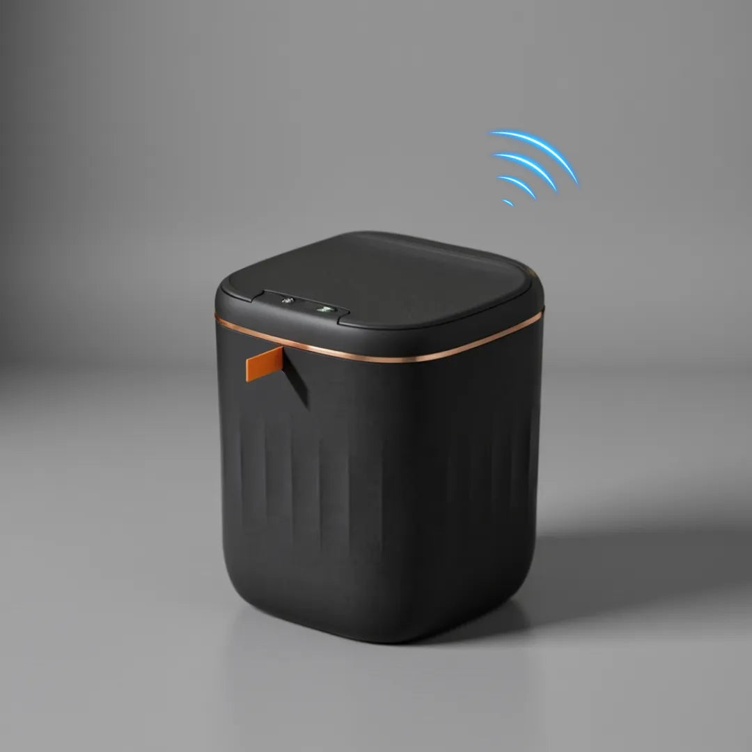 Smart Trash Can With Lid For Bedroom And Living Room Kitchen Storage Box Trash Can Induction Small Car Box Automatic Smart Dustbin Smart Trash Bin (V3)
