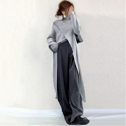 Women's Design High Slit Knitwear