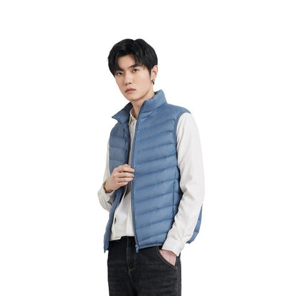Men's Stand Collar Vest Thin