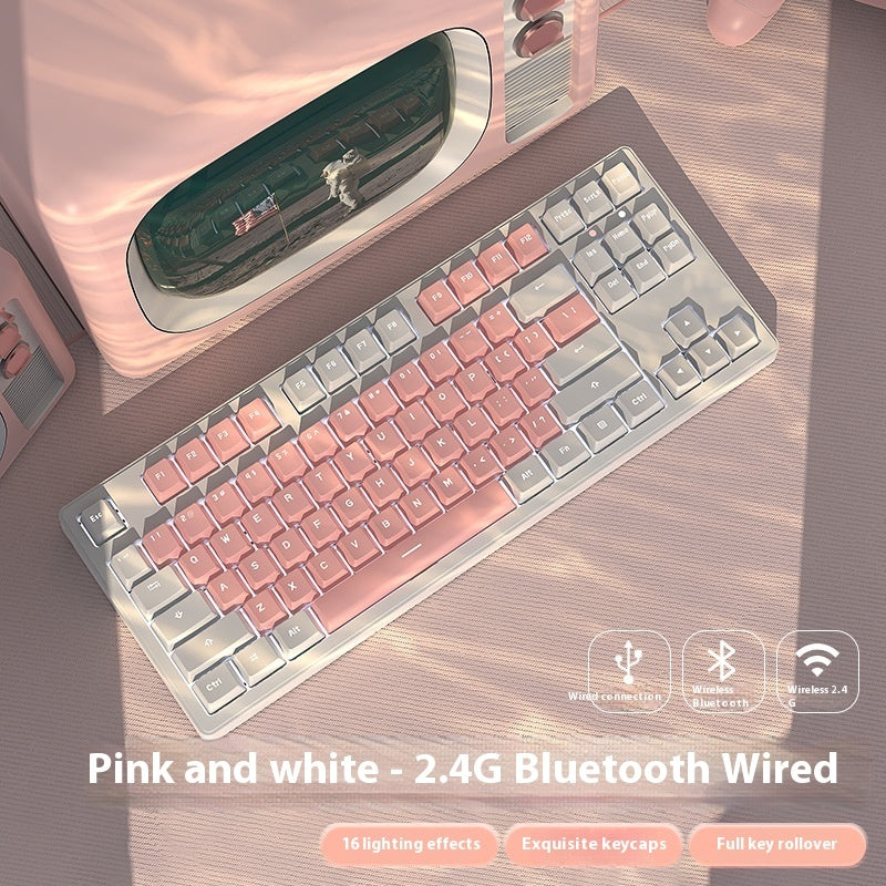 Office Game Wireless Bluetooth Three-model Mechanical Keyboard
