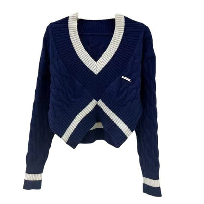 Women's Fashion Knitwear Short Top