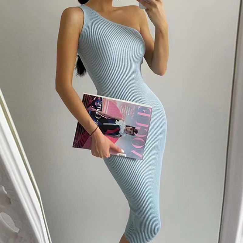 Women's Slim-fit Hip Knitwear Dress