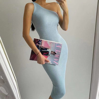 Women's Slim-fit Hip Knitwear Dress