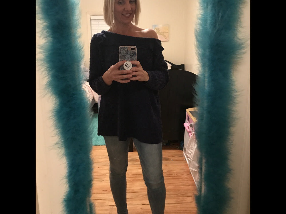 Women's sweater long sleeves loose