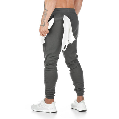 Sports pants men's hanging towel running training pants