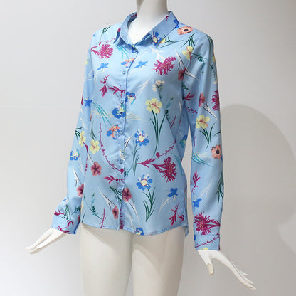 Long sleeves sleeves loose ladies chiffon lining