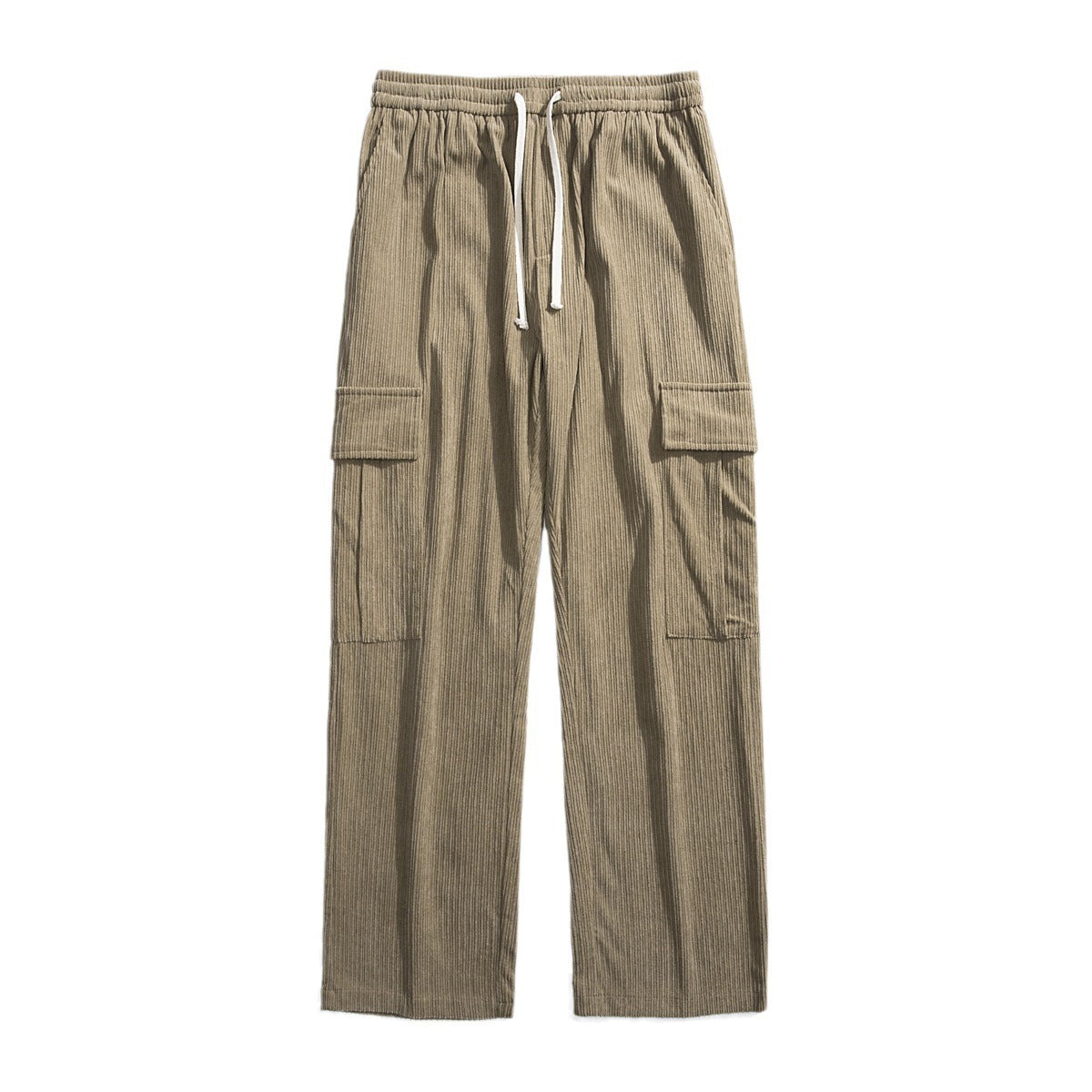 Autumn And Winter Corduroy Loose Straight Cargo Pants