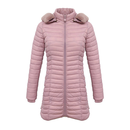 Winter Long Parka Ultra-light Liner Women's Quilted Cotton Coat