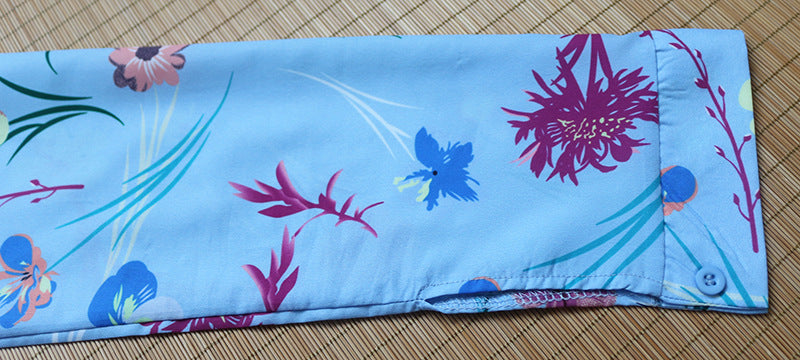 Long sleeves sleeves loose ladies chiffon lining