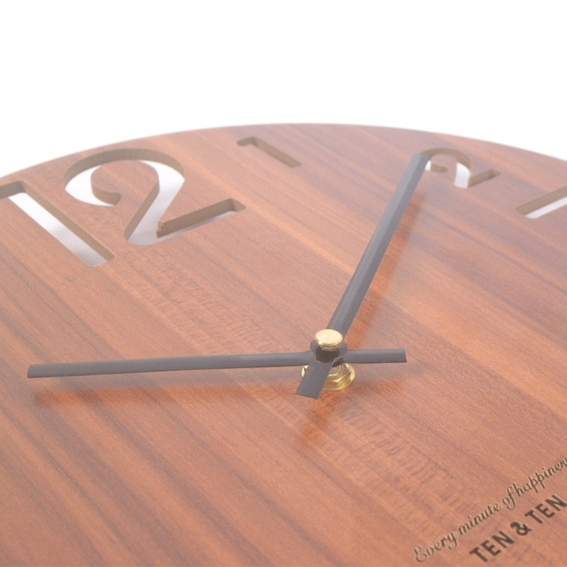 Stylish Nordic Minimalist Wooden Wall Clock