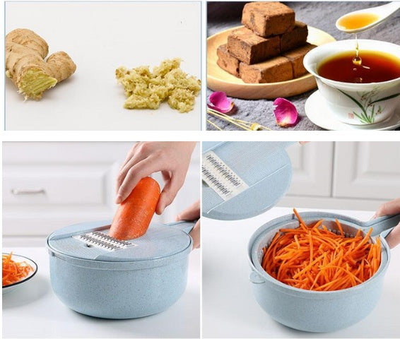 8 In 1 Mandoline Slicer Vegetable | Slicer Potato Peeler Carrot Onion Grater With Strainer | Vegetable Cutter Kitchen Accessories