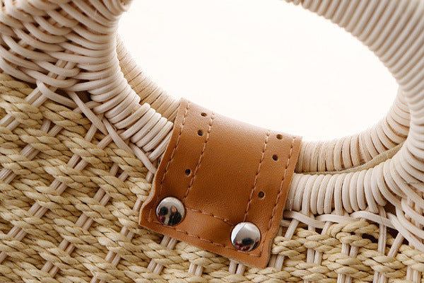Handmade Rattan Handbag – Summer Beach Purse